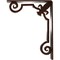 Ekena Millwork Fleur De Lis Wrought Iron Bracket, (Triple center brace), Antiqued Copper 2"W x 7 1/2"D x 10"H BKTM02X07X10TFLACO - alternate 3